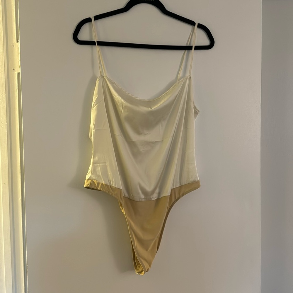 Stretch Charmeuse Bodysuit NWT